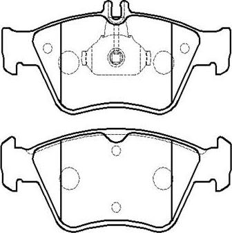 HSB Gold HP5195 - Тормозные колодки, дисковые, комплект autospares.lv