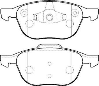 HSB Gold HP5143 - Тормозные колодки, дисковые, комплект autospares.lv