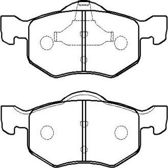 Magneti Marelli 363700201322 - Тормозные колодки, дисковые, комплект autospares.lv