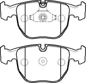 HSB Gold HP5187 - Тормозные колодки, дисковые, комплект autospares.lv