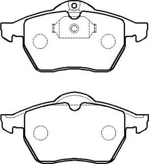 HSB Gold HP5130 - Тормозные колодки, дисковые, комплект autospares.lv