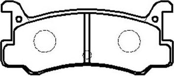 Kawe 80760 - Тормозные колодки, дисковые, комплект autospares.lv