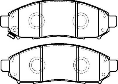 HSB Gold HP5173 - Тормозные колодки, дисковые, комплект autospares.lv