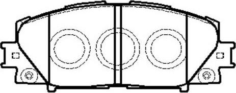 HSB Gold HP5245 - Тормозные колодки, дисковые, комплект autospares.lv