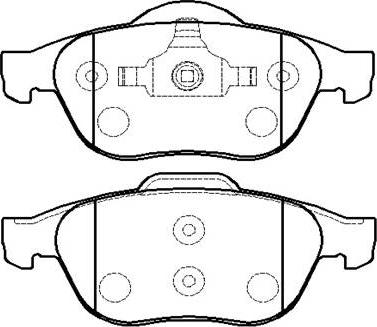 HSB Gold HP5246 - Тормозные колодки, дисковые, комплект autospares.lv