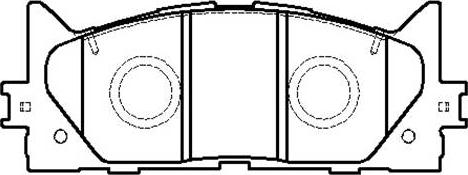 HSB Gold HP5242 - Тормозные колодки, дисковые, комплект autospares.lv