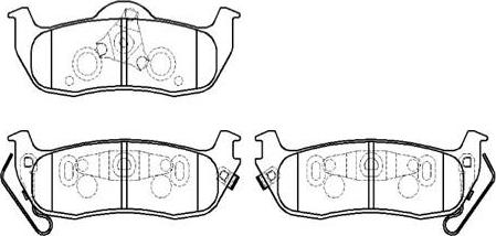 HSB Gold HP5208 - Тормозные колодки, дисковые, комплект autospares.lv