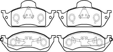 HSB Gold HP5235 - Тормозные колодки, дисковые, комплект autospares.lv