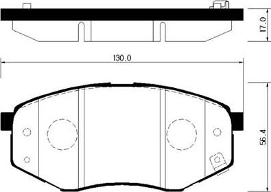 HSB Gold HP0041 - Тормозные колодки, дисковые, комплект autospares.lv