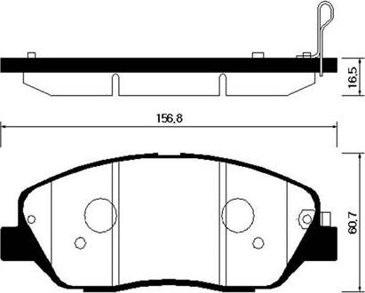 HSB Gold HP0043 - Тормозные колодки, дисковые, комплект autospares.lv