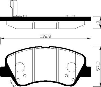 HSB Gold HP0047 - Тормозные колодки, дисковые, комплект autospares.lv