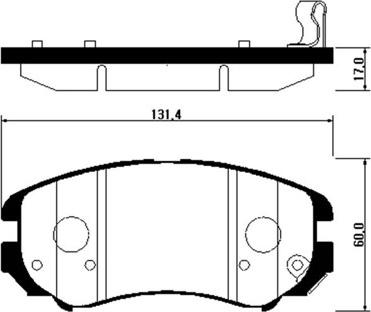 HSB Gold HP0009 - Тормозные колодки, дисковые, комплект autospares.lv