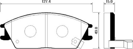 Herth+Buss Elparts B1103011 - Тормозные колодки, дисковые, комплект autospares.lv