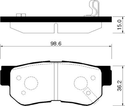 DJ Parts BP1128 - Тормозные колодки, дисковые, комплект autospares.lv