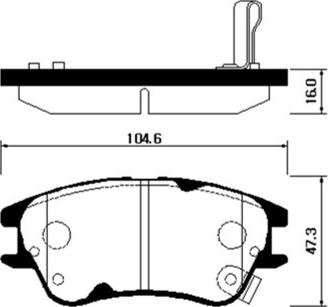 ACDelco AC673681D - Тормозные колодки, дисковые, комплект autospares.lv