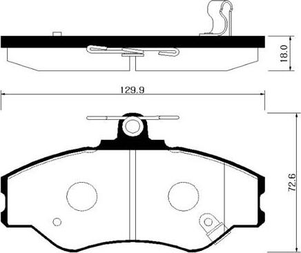 Girling 6130892 - Тормозные колодки, дисковые, комплект autospares.lv