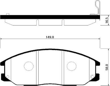 HSB Gold HP0015 - Тормозные колодки, дисковые, комплект autospares.lv