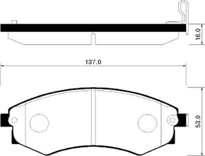 HSB Gold HP0010 - Тормозные колодки, дисковые, комплект autospares.lv