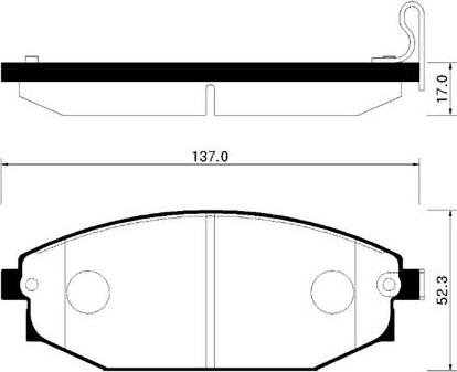 HSB Gold HP0017 - Тормозные колодки, дисковые, комплект autospares.lv