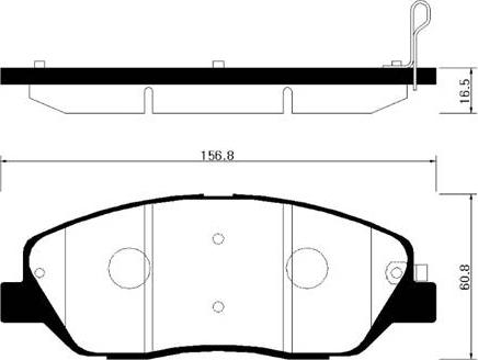 HSB Gold HP0033 - Тормозные колодки, дисковые, комплект autospares.lv