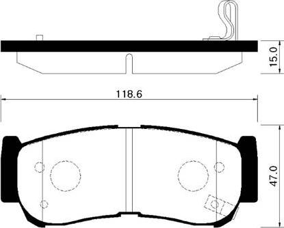 HSB Gold HP0032 - Тормозные колодки, дисковые, комплект autospares.lv