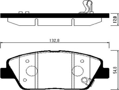 HSB Gold HP1044 - Тормозные колодки, дисковые, комплект autospares.lv