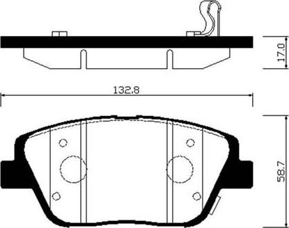 HSB Gold HP1045 - Тормозные колодки, дисковые, комплект autospares.lv