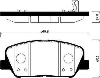 HSB Gold HP1046 - Тормозные колодки, дисковые, комплект autospares.lv