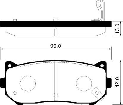 WWA 23457 - Тормозные колодки, дисковые, комплект autospares.lv