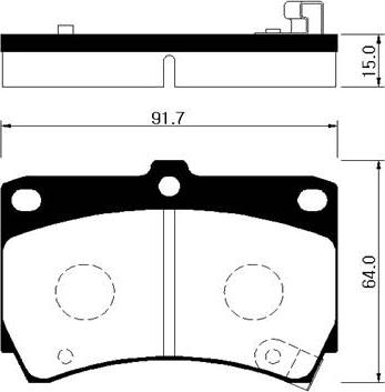 HSB Gold HP1002 - Тормозные колодки, дисковые, комплект autospares.lv