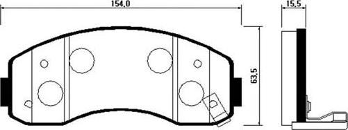 Frixa FPK09 - Тормозные колодки, дисковые, комплект autospares.lv