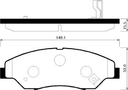 BENDIX 572536S - Тормозные колодки, дисковые, комплект autospares.lv