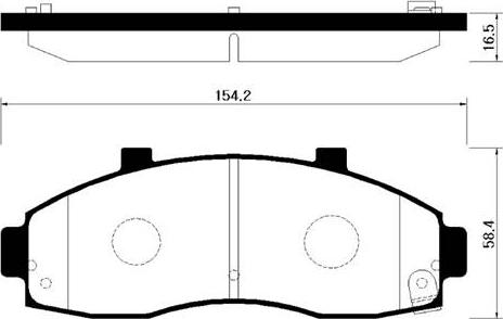 HSB Gold HP1013 - Тормозные колодки, дисковые, комплект autospares.lv