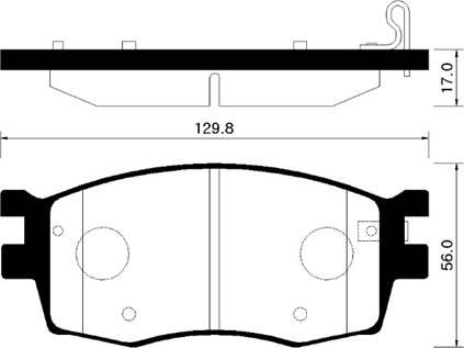 HSB Gold HP1034 - Тормозные колодки, дисковые, комплект autospares.lv