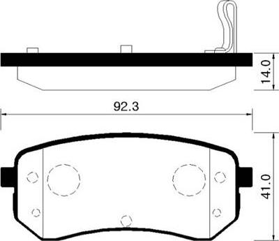 HSB Gold HP1038 - Тормозные колодки, дисковые, комплект autospares.lv