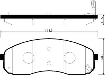 Ashuki 1080-0130J - Тормозные колодки, дисковые, комплект autospares.lv