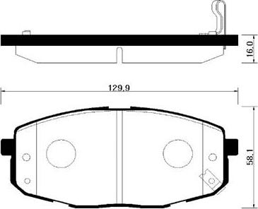 HSB Gold HP1020 - Тормозные колодки, дисковые, комплект autospares.lv