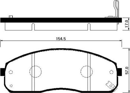 HSB Gold HP1023 - Тормозные колодки, дисковые, комплект autospares.lv