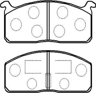 Akebono AN-049K - Тормозные колодки, дисковые, комплект autospares.lv