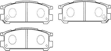 HSB Gold HP8430 - Тормозные колодки, дисковые, комплект autospares.lv