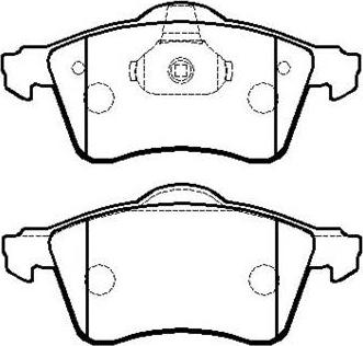 HSB Gold HP8540 - Тормозные колодки, дисковые, комплект autospares.lv