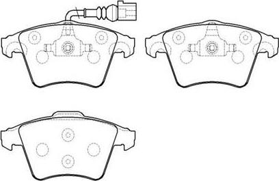 HSB Gold HP8542 - Тормозные колодки, дисковые, комплект autospares.lv