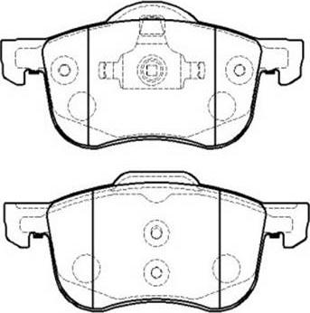 Triscan 1100-071300 - Тормозные колодки, дисковые, комплект autospares.lv