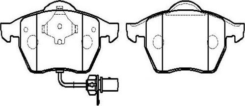 HSB Gold HP8539 - Тормозные колодки, дисковые, комплект autospares.lv