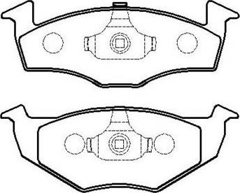 HSB Gold HP8529 - Тормозные колодки, дисковые, комплект autospares.lv