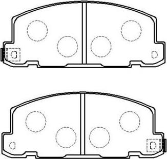 Ashika 50901 - Тормозные колодки, дисковые, комплект autospares.lv