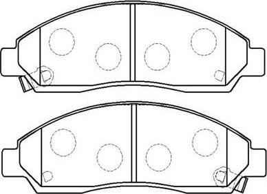 HSB Gold HP8184 - Тормозные колодки, дисковые, комплект autospares.lv