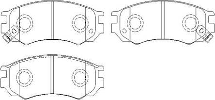 HSB Gold HP8350 - Тормозные колодки, дисковые, комплект autospares.lv