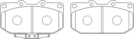 HSB Gold HP8360 - Тормозные колодки, дисковые, комплект autospares.lv