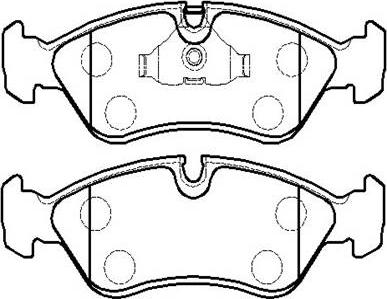 HSB Gold HP8381 - Тормозные колодки, дисковые, комплект autospares.lv